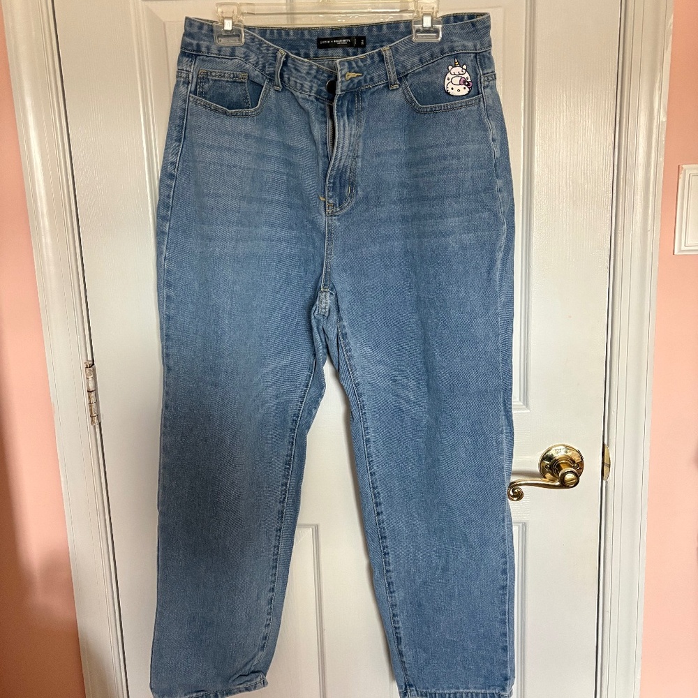 💙 SHEIN x Hello Kitty Denim Jeans | Size 0XL